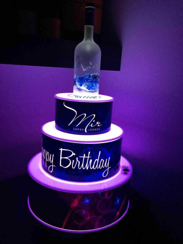 LED Birthday Cake Presentation